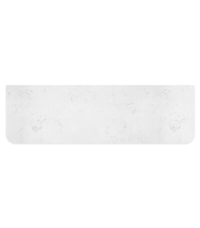 Bianco Marble Silica Free Stone Top, Curved Full Depth, 1500mm