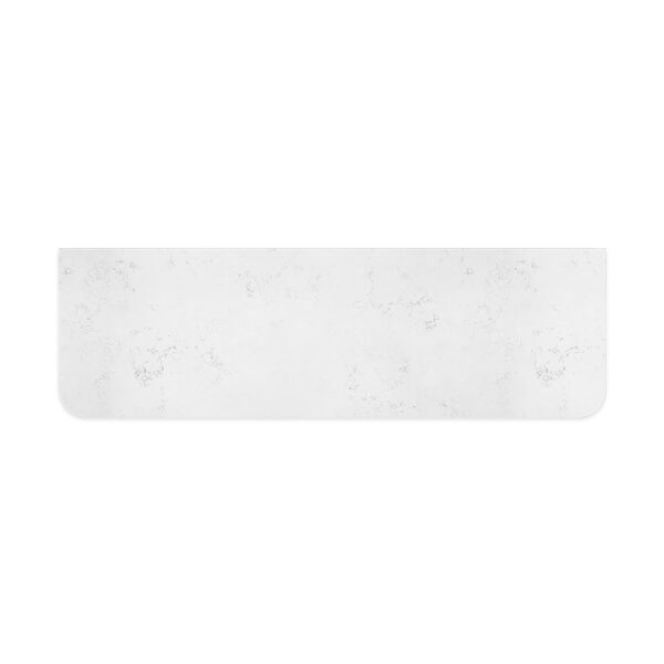 Bianco Marble Silica Free Stone Top, Curved Full Depth, 1500mm