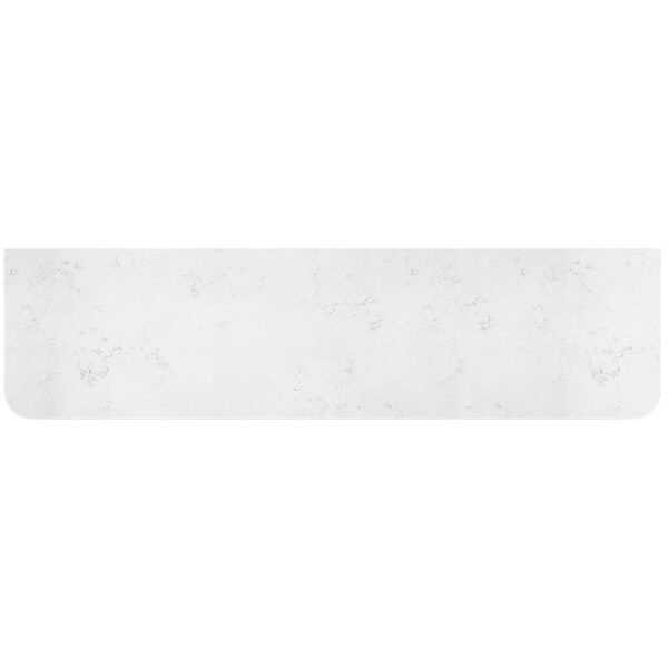 Bianco Marble Silica Free Stone Top, Curved Full Depth ,1800mm