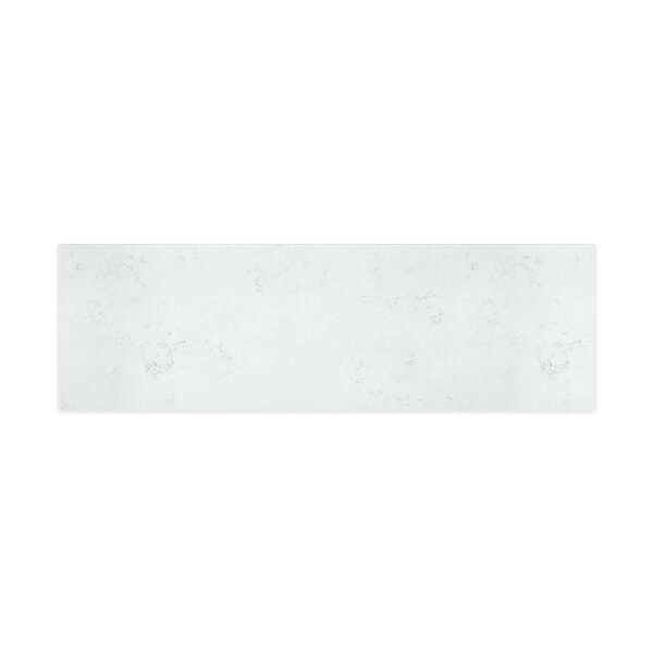 Bianco Marble Silica Free Stone Top, Rectangular Full Depth, 1500mm