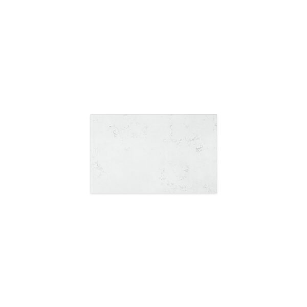 Bianco Marble Silica Free Stone Top, Rectangular Full Depth, 750mm