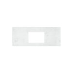 Bianco Marble Silica Free Stone Top, Rectangular Full Depth with Single Undermount Basin Hole, 1200mm