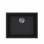 Black Single Bowl Granite Sink - 570x470x114mm | LXG-165963