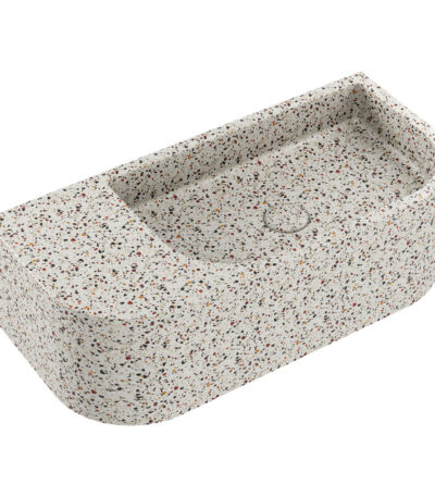 Blanca Concrete Wall Basin, Terrazzo