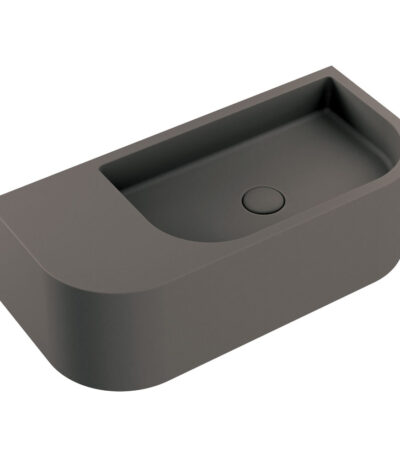 Blanca Concrete Wall Basin, Warm Grey