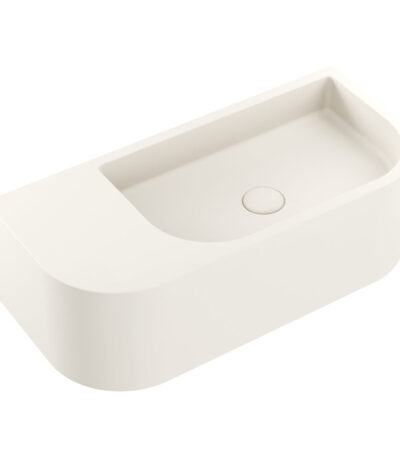 Blanca Concrete Wall Basin, Warm White