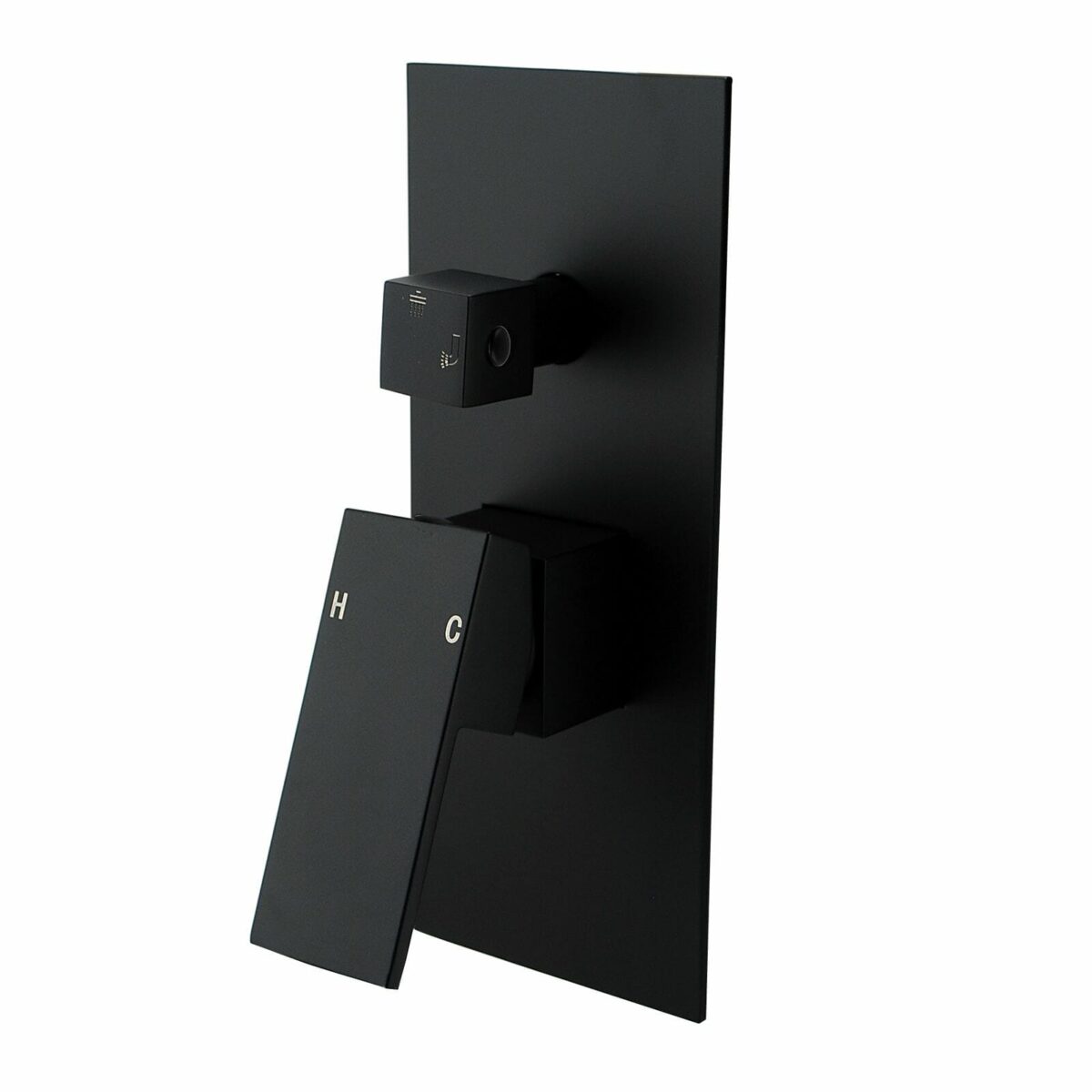 Blaze Black Shower/Bath Mixer Diverter Long Cover | OX0115L.ST
