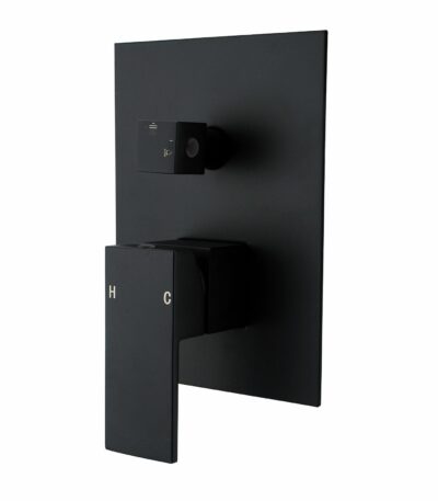 BLAZE Black Shower/Bath Mixer Diverter | OX0115.ST