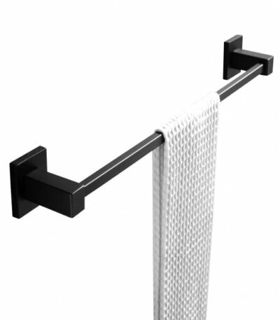 BLAZE Black Single Towel Rail 600mm