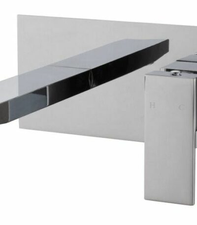 BLAZE Chrome Bathtub/Basin Wall Mixer With Spout