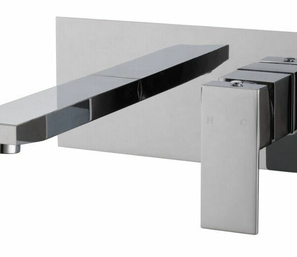 BLAZE Chrome Bathtub/Basin Wall Mixer With Spout