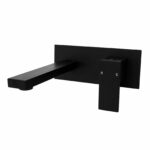 BLAZE Matt Black Wall Mixer With Spout | OX0113-2-EX.BM