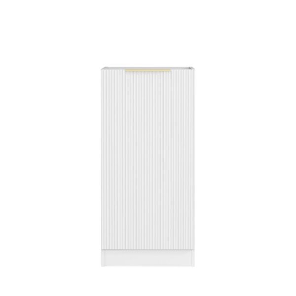 Bondi Laundry 415 Fluted White Base Cabinet
