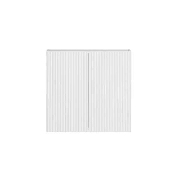 Bondi Laundry 630 Fluted White Wall Cabinet