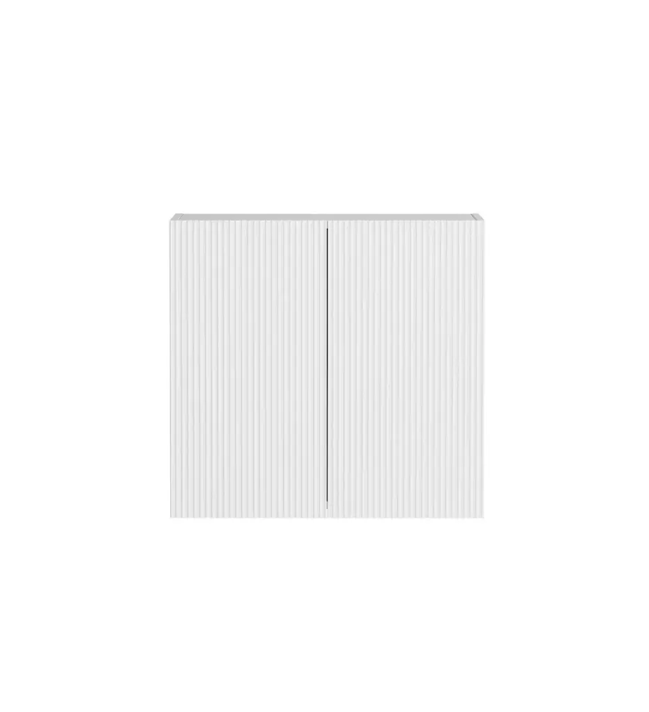 Bondi Laundry 630 Fluted White Wall Cabinet