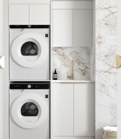 Bondi White Laundry Kit 1305x600x2100