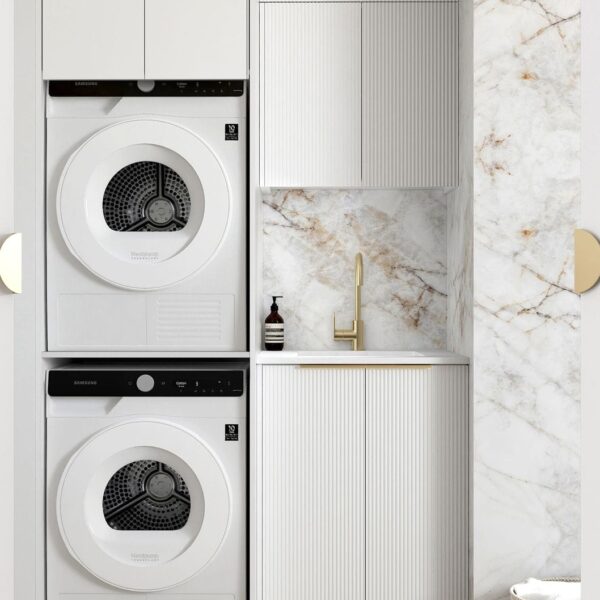 Bondi White Laundry Kit 1305x600x2100