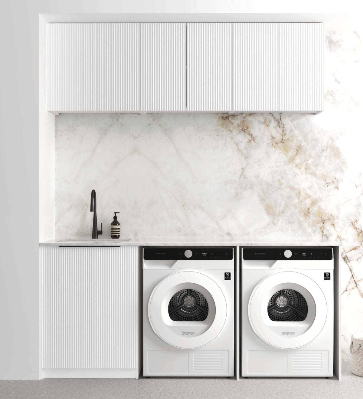 Bondi White Laundry Kit 1960x600x2100