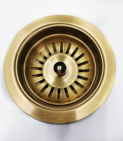 Brushed Gold Kitchen Sink Waste without Overflow | TWMOG