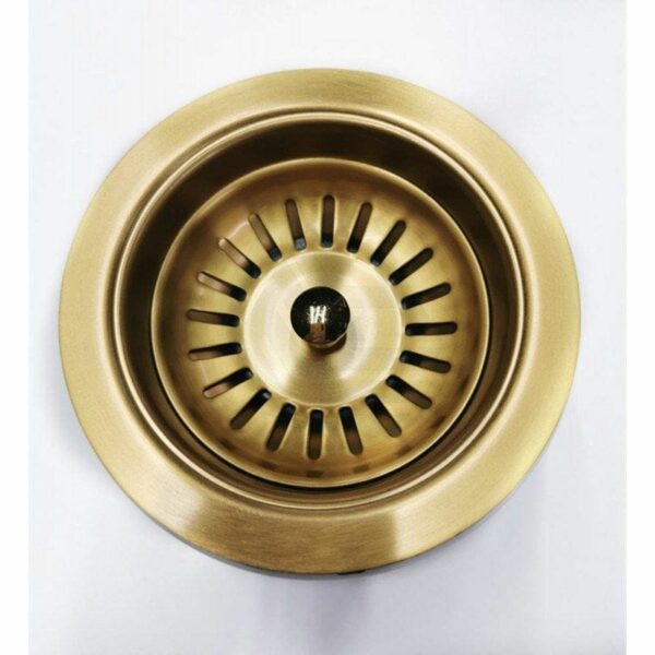 Brushed Gold Kitchen Sink Waste without Overflow | TWMOG