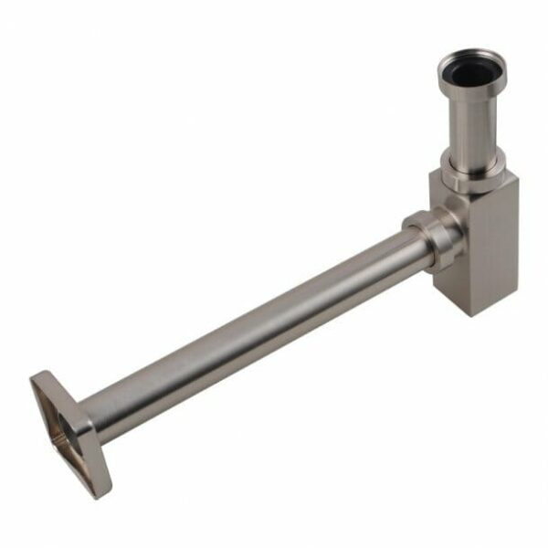 Brushed Nickel Basin Bottle Trap 32mm Solid Brass