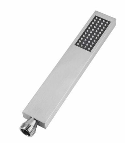Brushed Nickel Brass Square Handheld Shower Spray Head