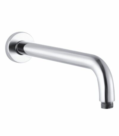 Brushed Nickel Round Wall Straight Shower Arm - 400mm | BU0108.SA