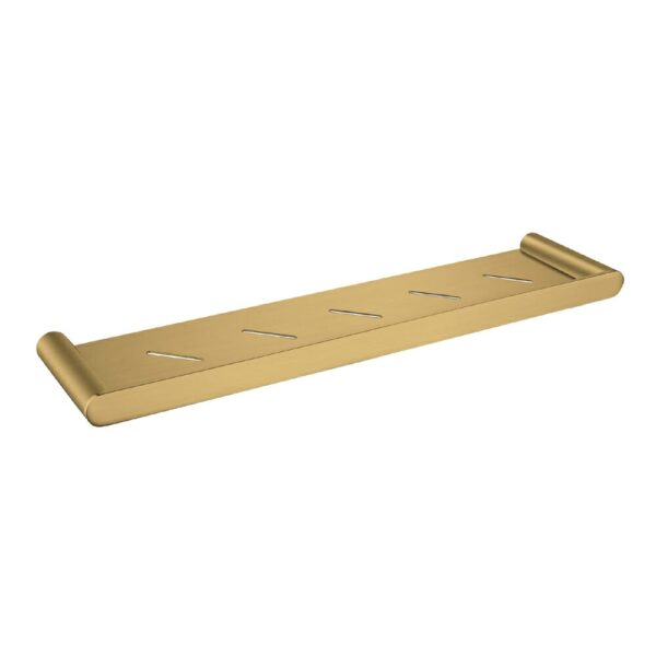 Brushed Yellow Gold Brass Shower Shelf