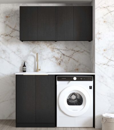 Byron/Bondi Black Oak Laundry Kit 1305x600x2100