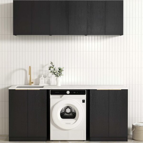Byron/Bondi Black Oak Laundry Kit 1960x600x2100