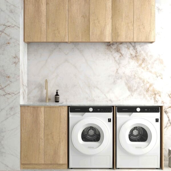 Byron/Bondi Natural Oak Laundry Kit 1960x600x2100