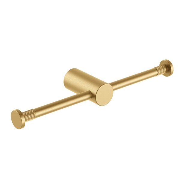 CADDENCE Brushed Brass Double Toilet Paper Holder | BUYG9005.TR
