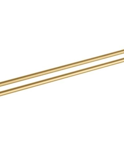 CADDENCE Brushed Brass Double Towel Rail - 800mm | BUYG9002.8.TR