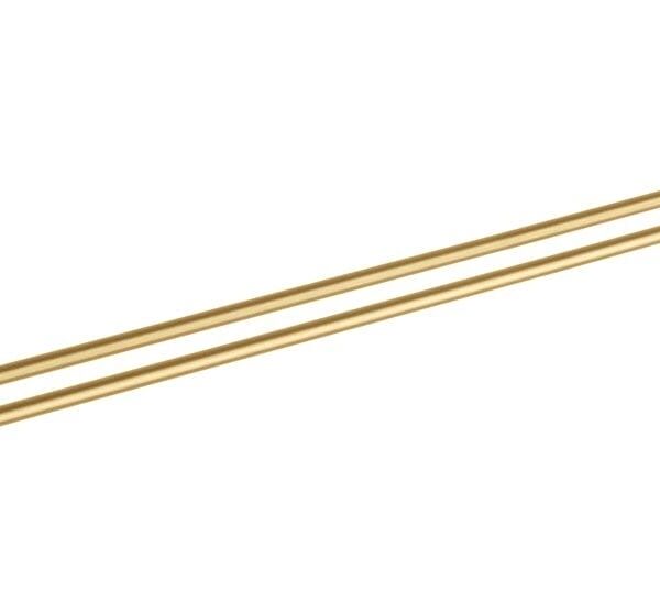 CADDENCE Brushed Brass Double Towel Rail - 800mm | BUYG9002.8.TR