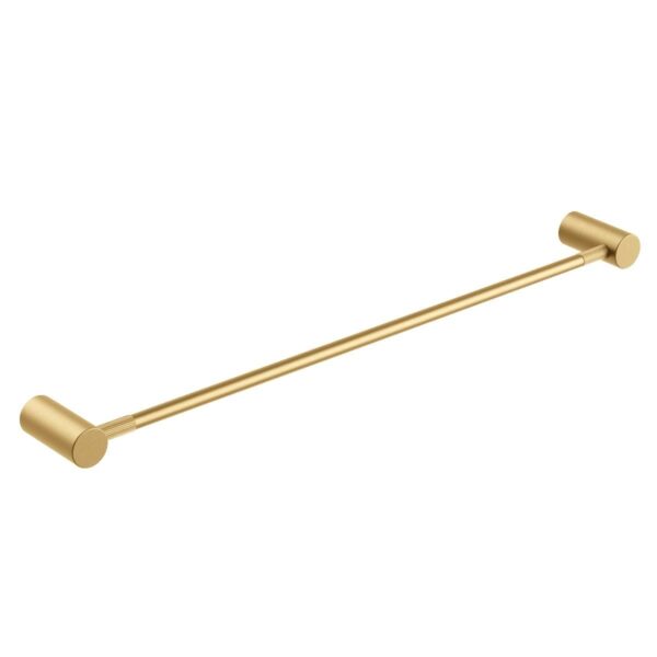 CADDENCE Brushed Brass Single Towel Rail - 600mm | BUYG9001.TR