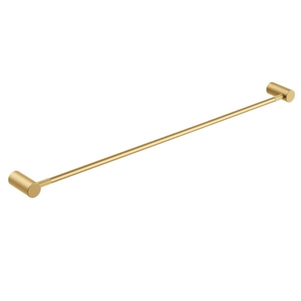 CADDENCE Brushed Brass Single Towel Rail - 800mm | BUYG9001.8.TR