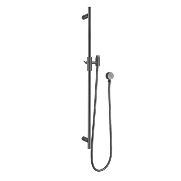 CADDENCE Brushed Gun Metal Grey Shower Rail without Handheld Shower | BUGM2151.SH.N