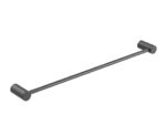 CADDENCE Brushed Gun Metal Grey Single Towel Rail - 600mm | BUGM9001.TR
