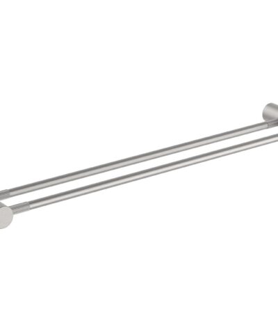 CADDENCE Brushed Nickel Double Towel Rail - 600mm | BU9002.TR