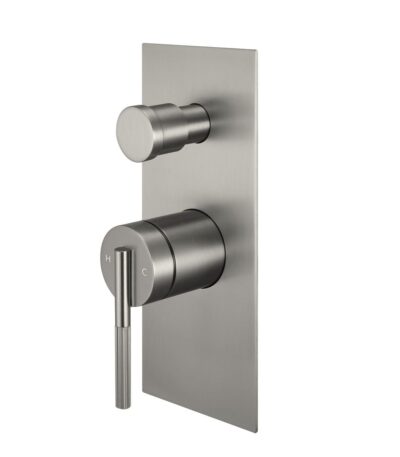 CADDENCE Brushed Nickel Wall Mixer with Diverter | BU0244.ST