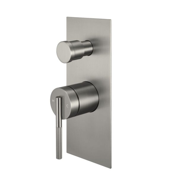 CADDENCE Brushed Nickel Wall Mixer with Diverter | BU0244.ST