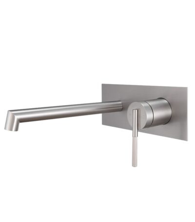 CADDENCE Brushed Nickel Wall Mixer with Spout | BU0243.BM