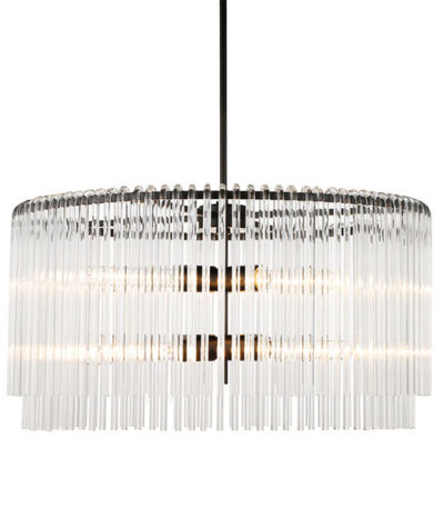 Café Lighting Zara ES 6 Light Pendant Black