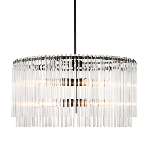 Café Lighting Zara ES 6 Light Pendant Black
