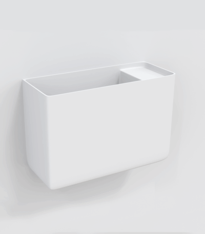 Capri Mini Wall-Mounted Basin - Matte White
