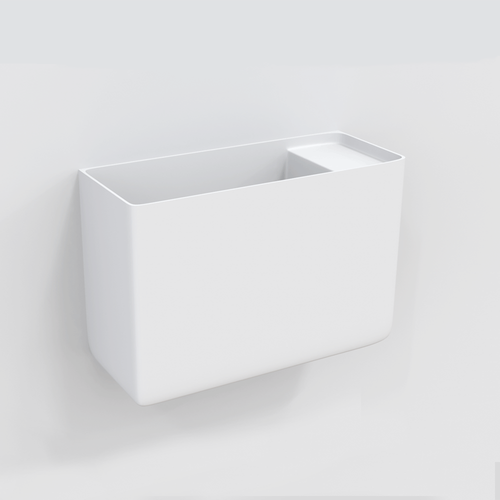 Capri Mini Wall-Mounted Basin - Matte White