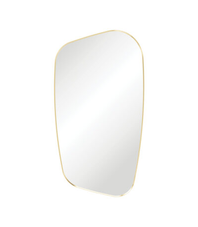 Capriccio Urban Brass Asymmetrical Framed Mirror