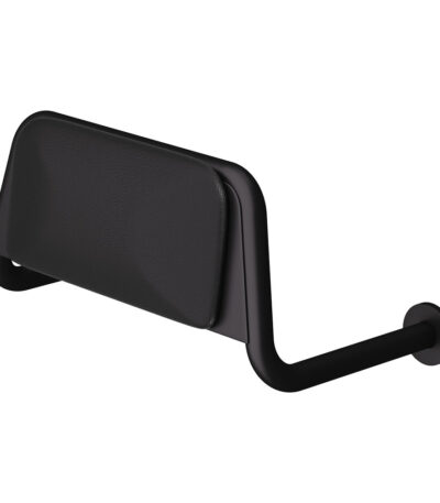 Care Back Rest with Cushion Plate, Matte Black