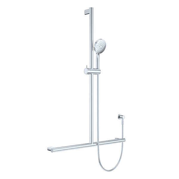 Care Inverted T Rail Shower, Chrome