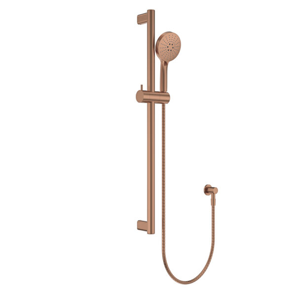 Care Rail Shower, Brushed Copper